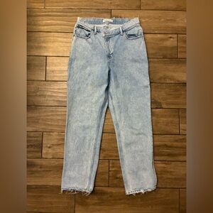Abercrombie & Fitch Curve Love Ultra High Rise 90s Straight Jeans